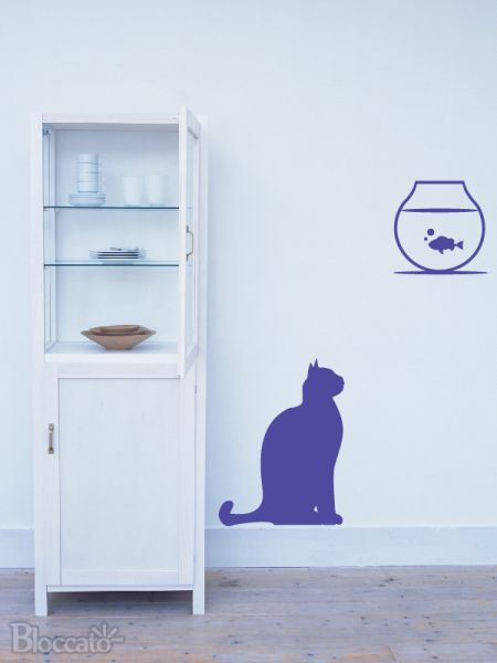 Adesivo Decorativo de Parede - Animais - Gatinho Arteiro