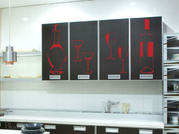 Adesivo Decorativo de Parede - Cozinha - Drinks