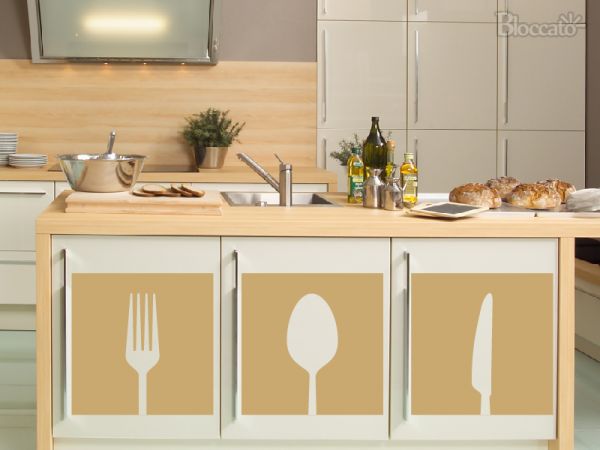 Adesivo Decorativo de Parede - Cozinha - Utensílios