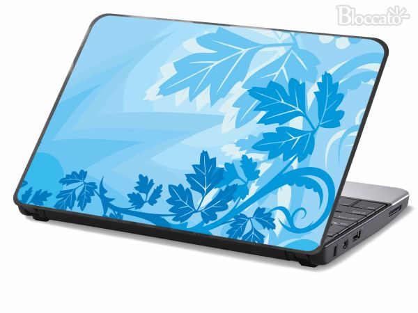 Skin Adesivo p/ Notebook, Netbook, Lap Top - Floral Azul